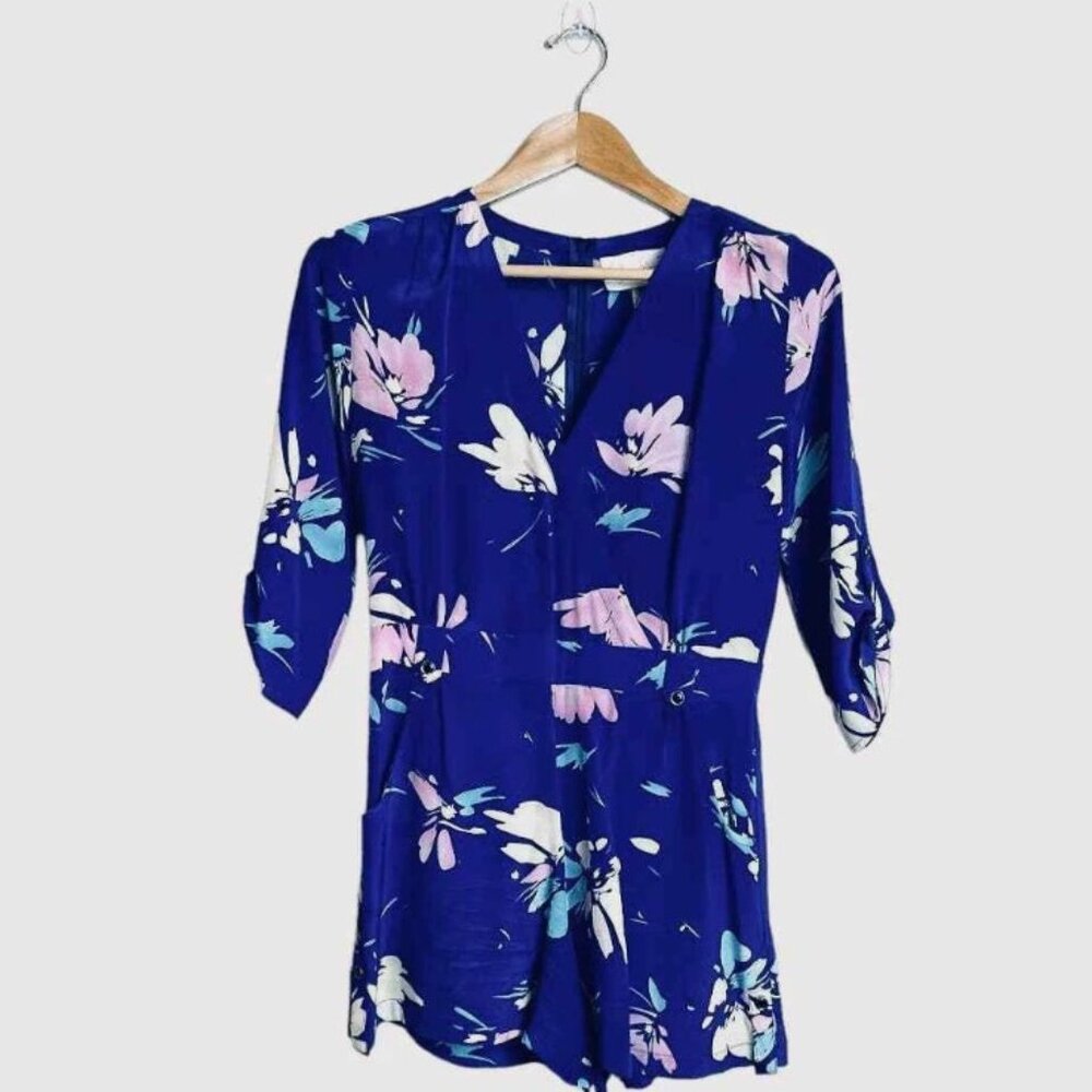 Floral Blue Women's Dress